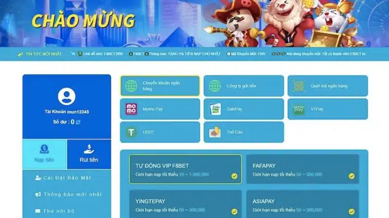 Đăng nhập F8bet để trải nghiệm nhiều trò chơi cá cược hấp dẫn